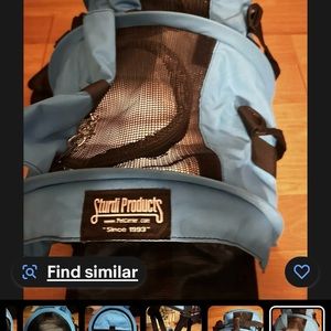 adjustable, sturdi products,blue canvas, dog carrier  18 by 12 inches high by 12